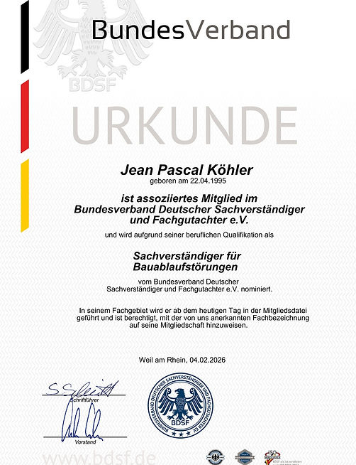 BDSF-Mitgliedschaft