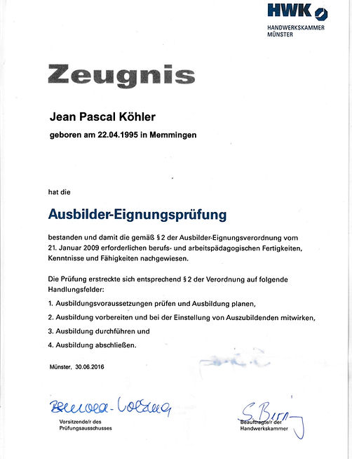 Ausbildereignungsprüfung