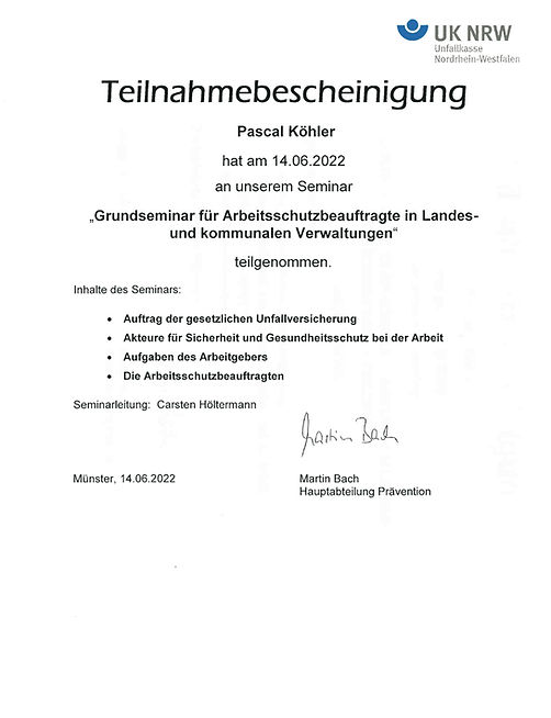Arbeitsschutzbeauftragter